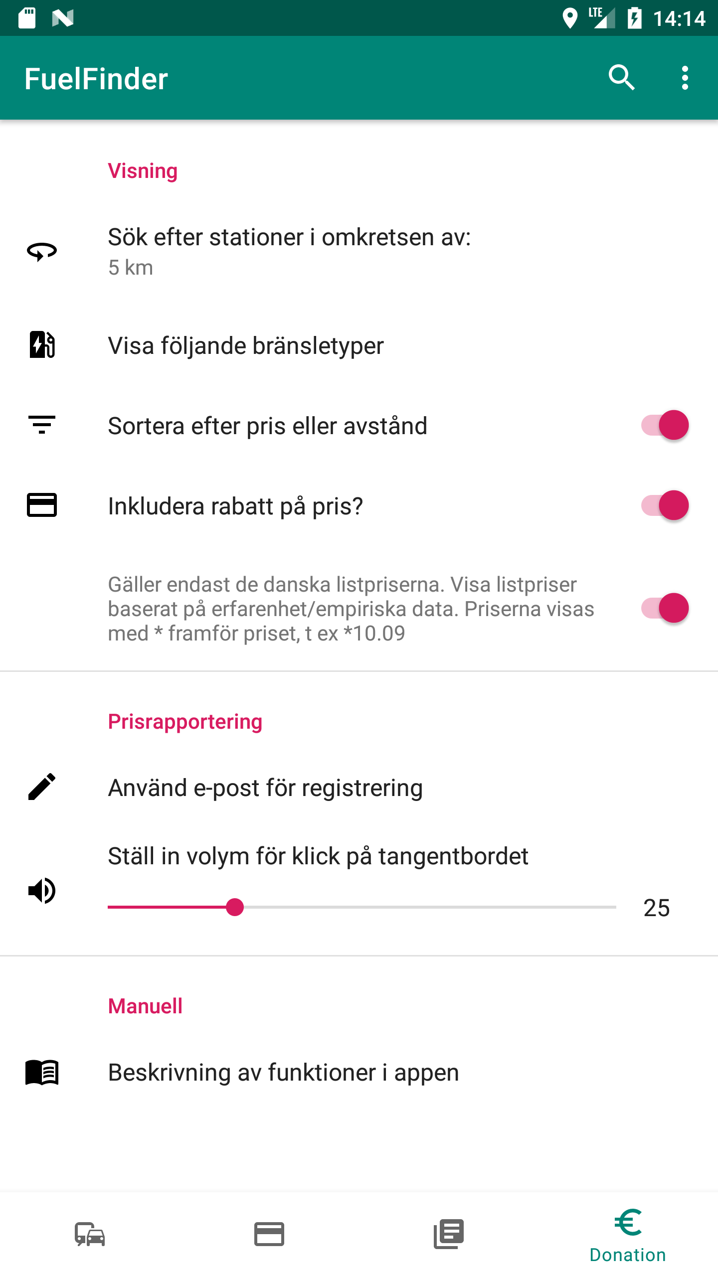 Inställningar